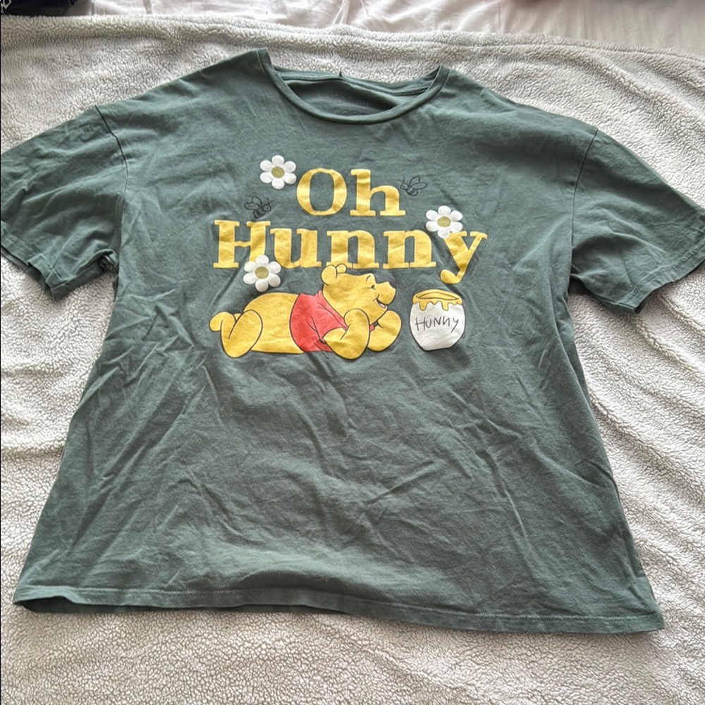Disney Pooh Green 'Oh Hunny' Graphic T-Shirt